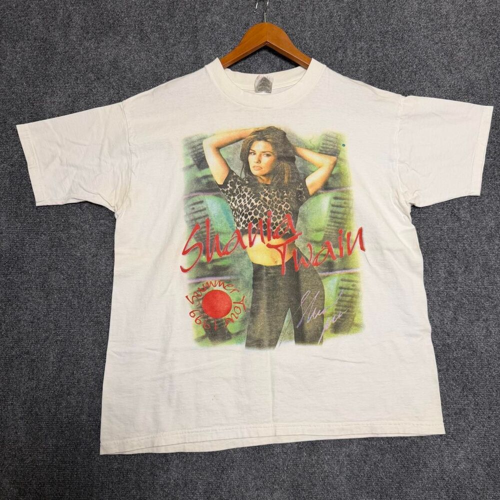 Shania Twain Summer Tour 96 Rap Tee Style Size XL Double Sided